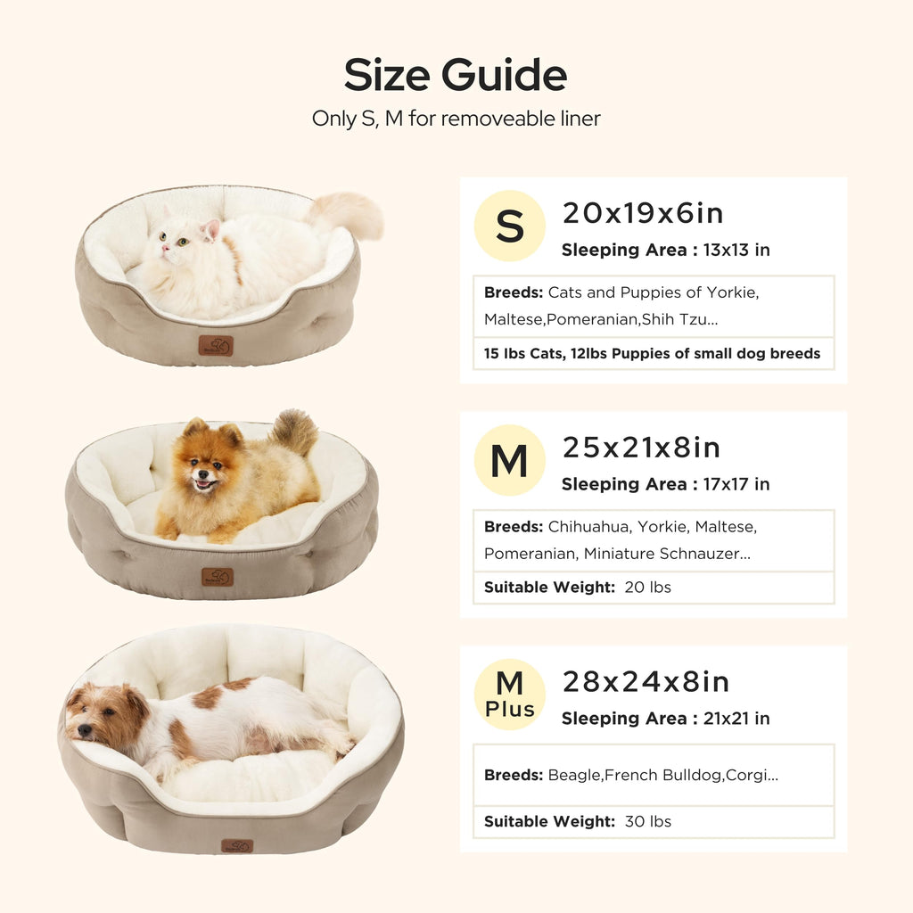 Small Washable Round Dog Bed Z86497