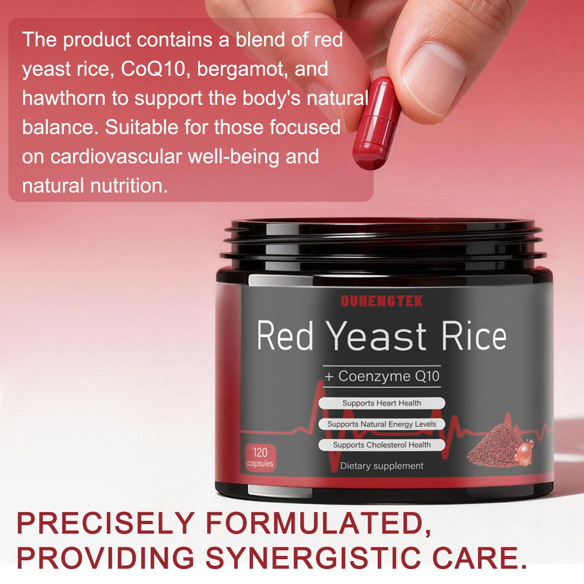 Red Yeast Rice with CoQ10 1200mg 120 Capsules S799
