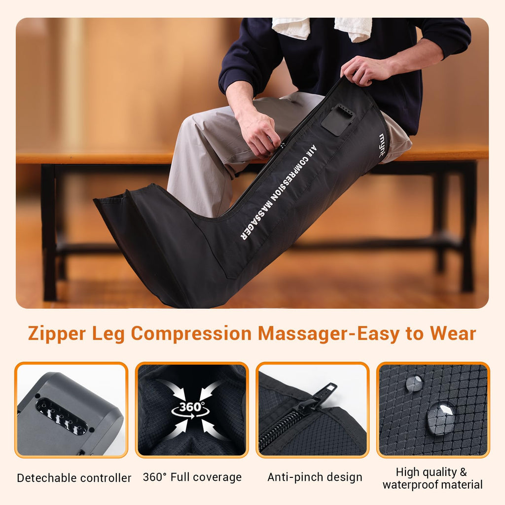 Cordless Full Leg Air Compression Massager F8030