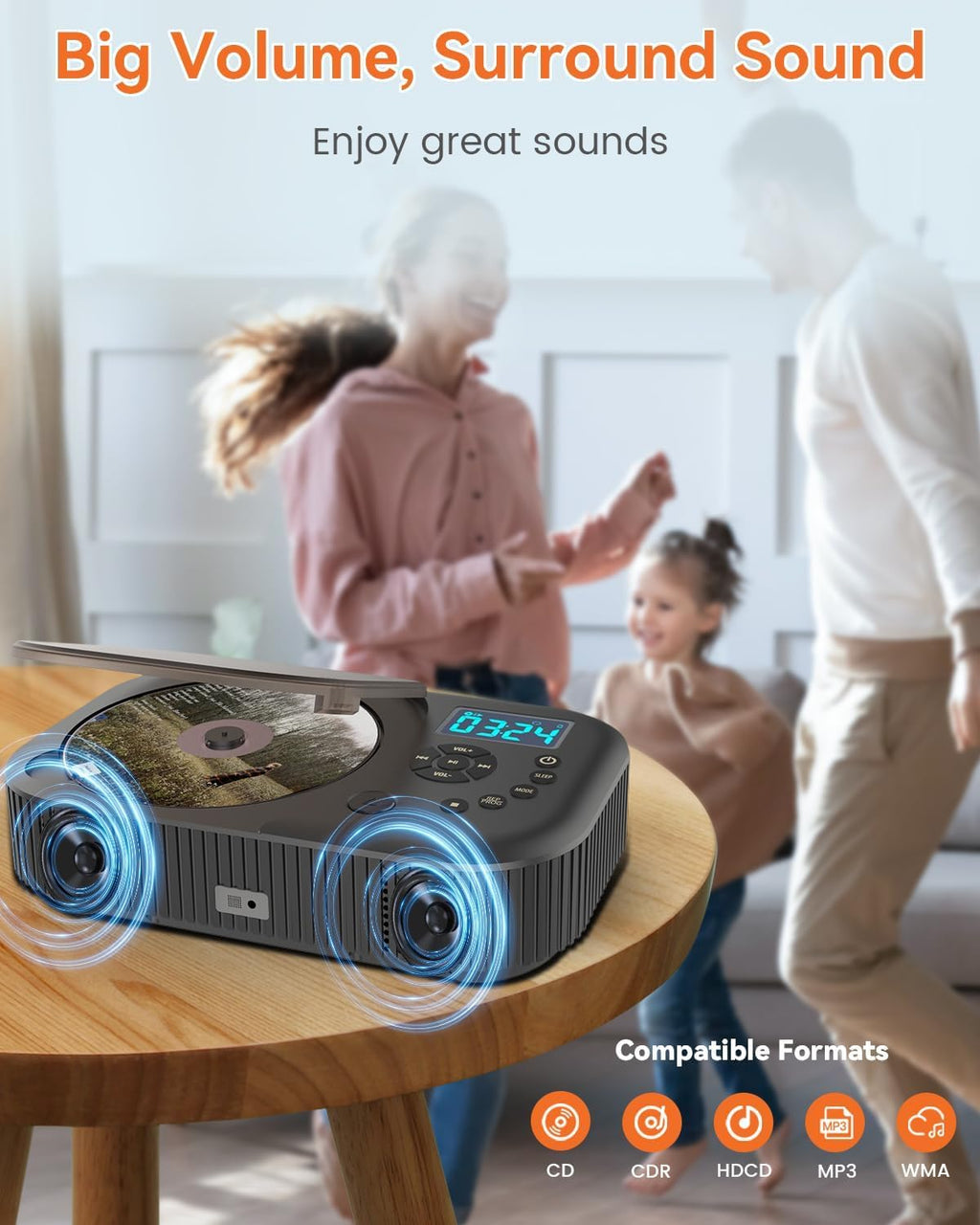 Portable Dual Stereo CD Player Black O1472