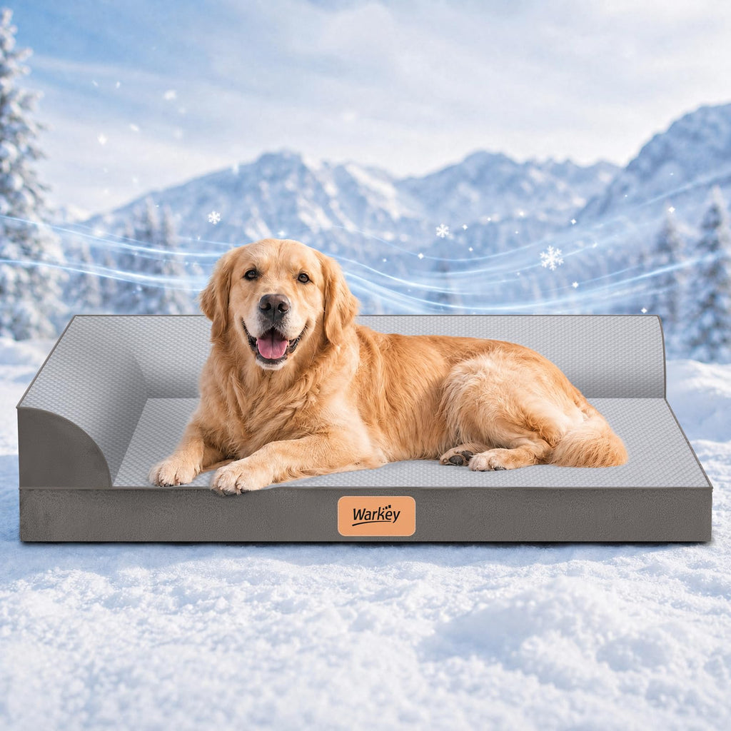 Cooling Orthopedic Memory Foam Dog Bed with Washable Cover X5525