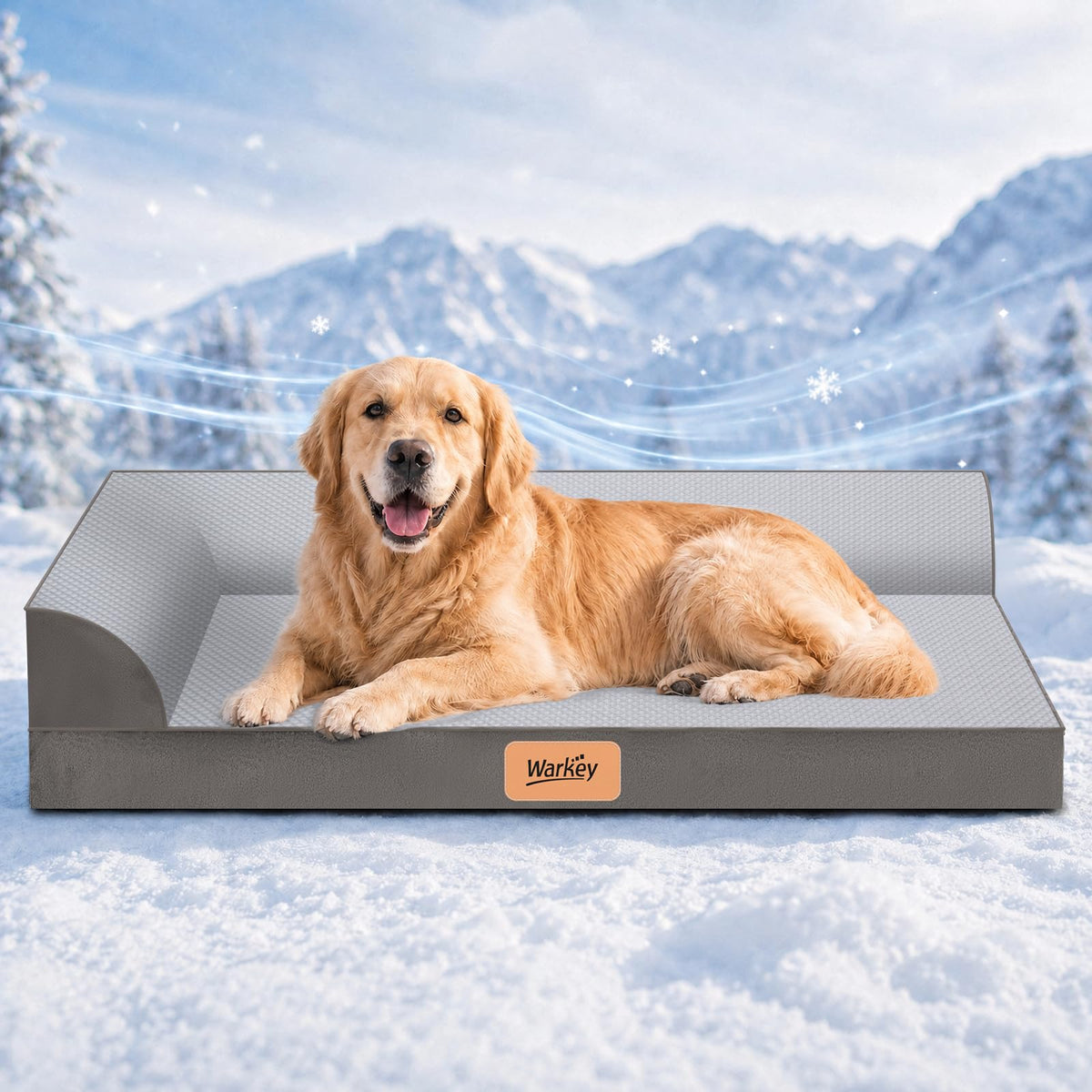Cooling Orthopedic Memory Foam Dog Bed with Washable Cover X5525