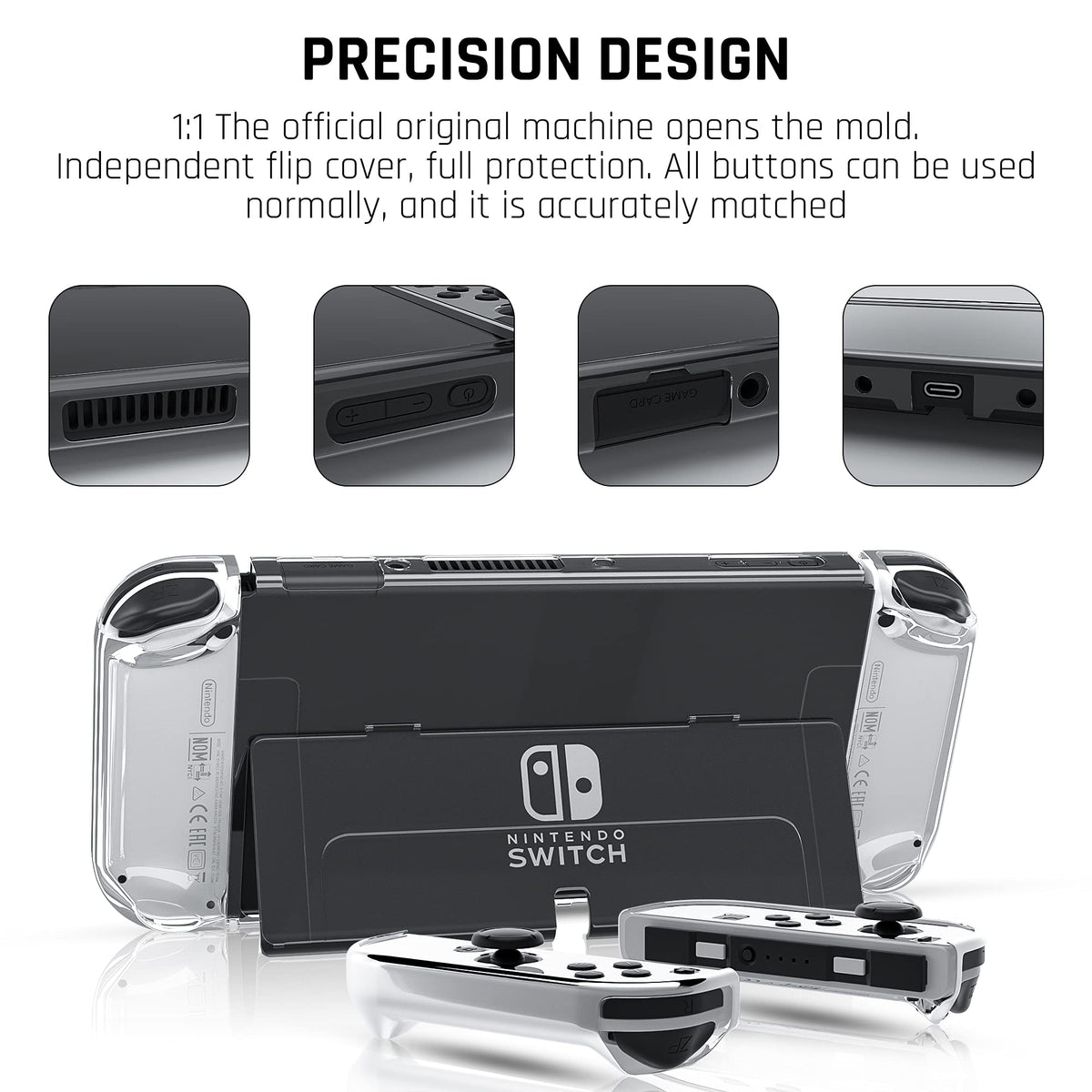 Protective Case for Nintendo Switch OLED Model with Screen Protector G877421