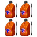 5 Gallon Square Plastic Utility Jug with Hose 4 Pack R1843