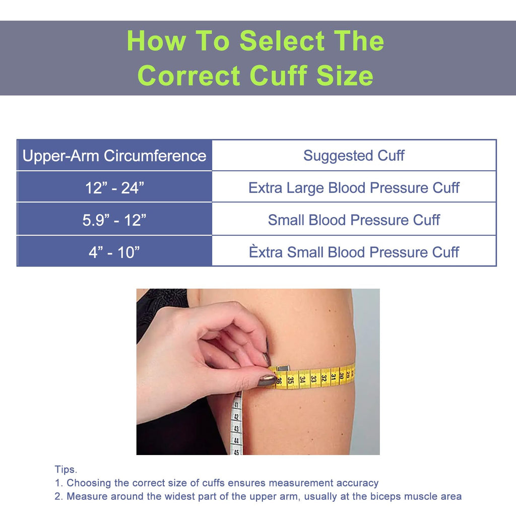 Extra Large Blood Pressure Cuff 22-52CM Adjustable T670