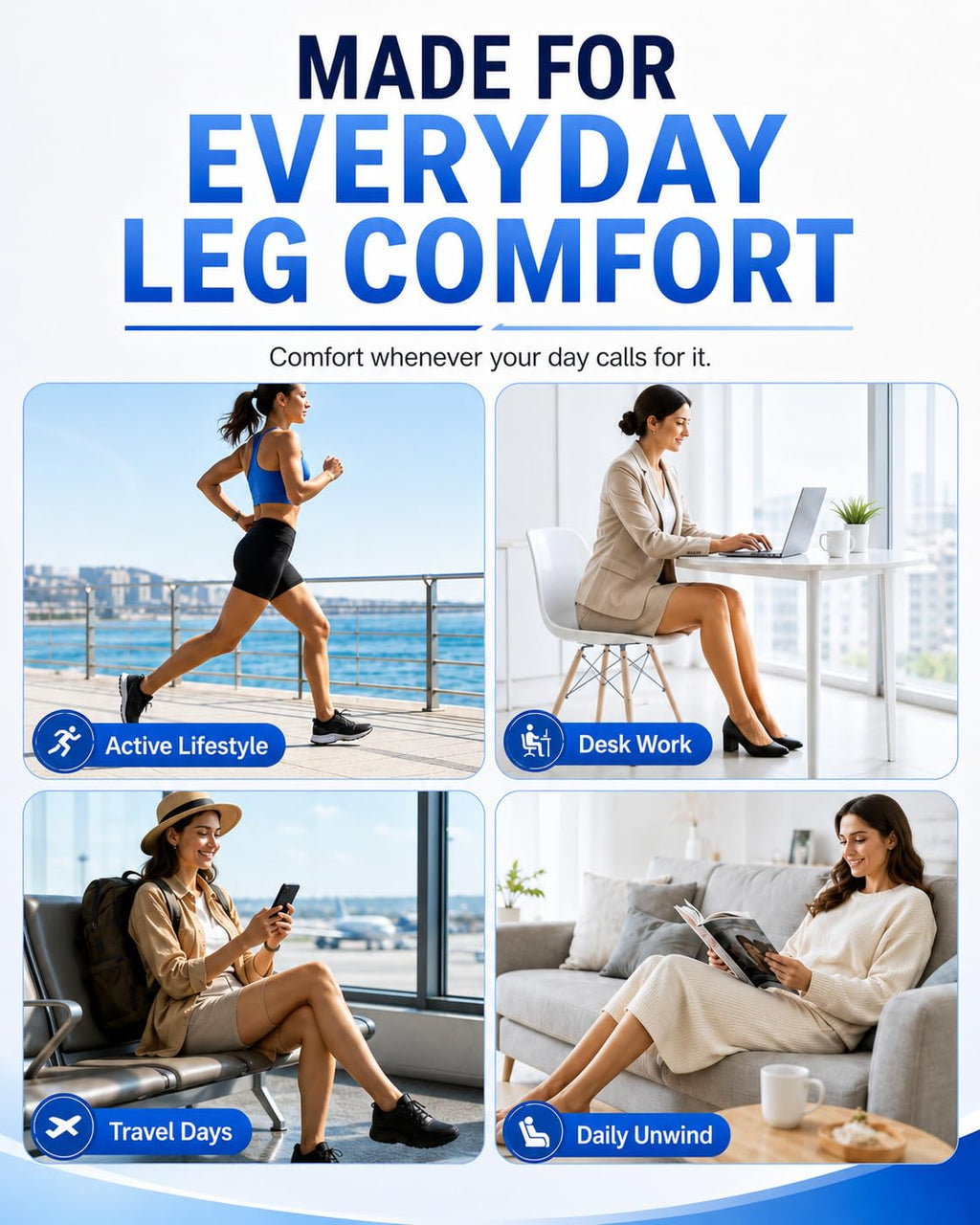 Cordless Leg Massager with Heat H4060