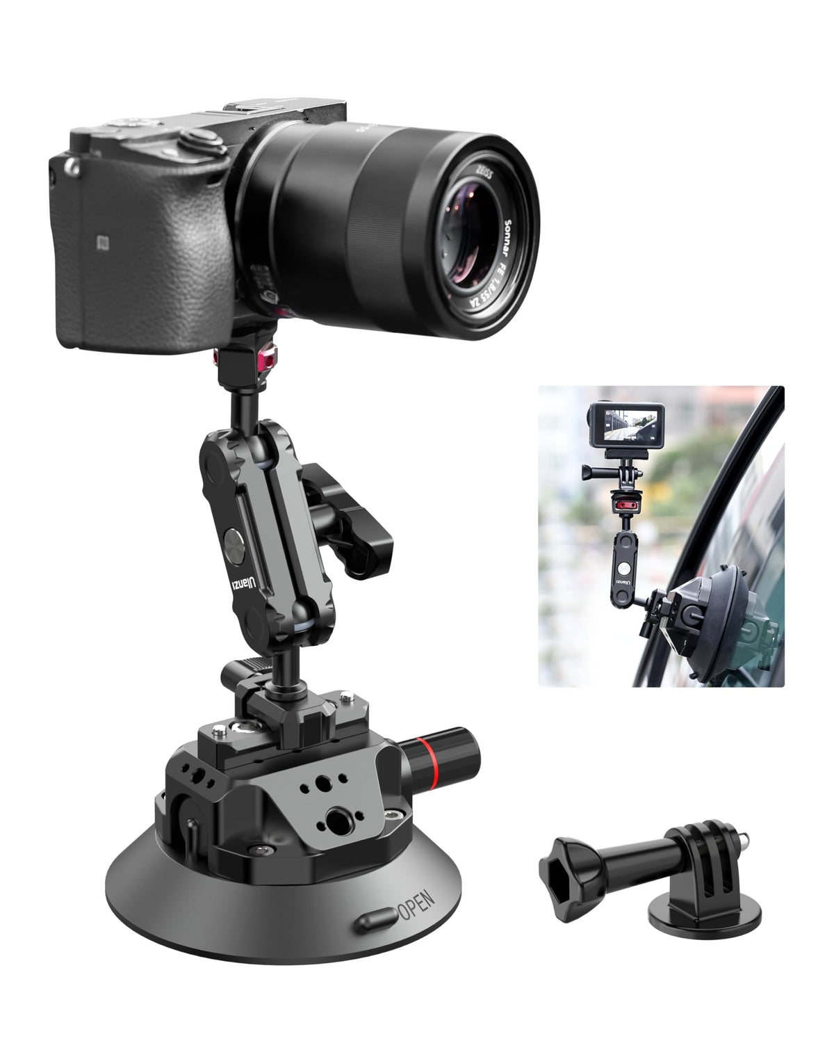 Suction Mount 4.5'' Magic Arm Bracket for DSLR Cameras K964