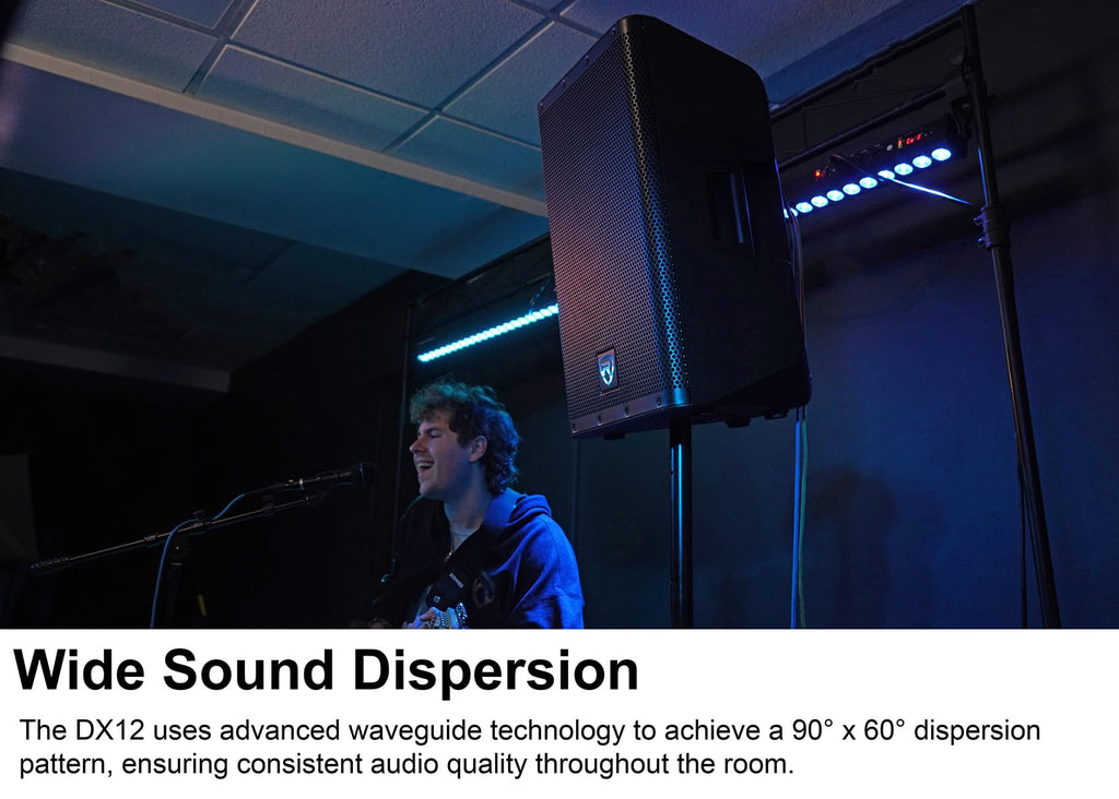 12" Powered DJ PA Speaker Pair with Stands E925