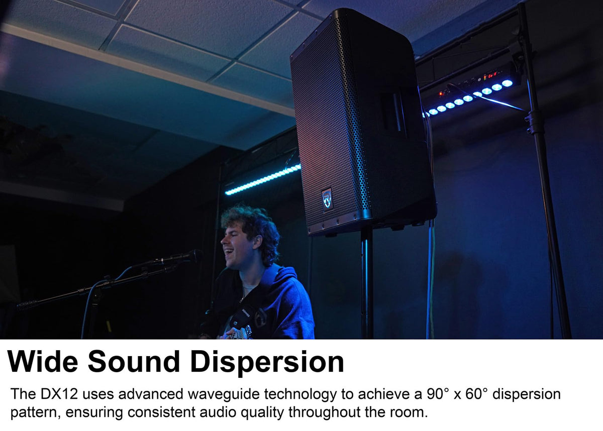 12" Powered DJ PA Speaker Pair with Stands E925