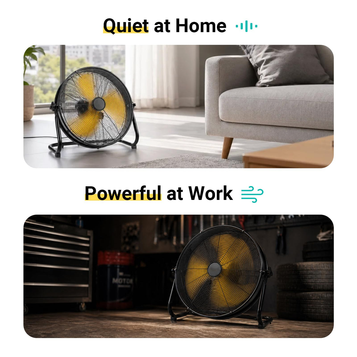 18" Brushless Cordless Floor Fan T140