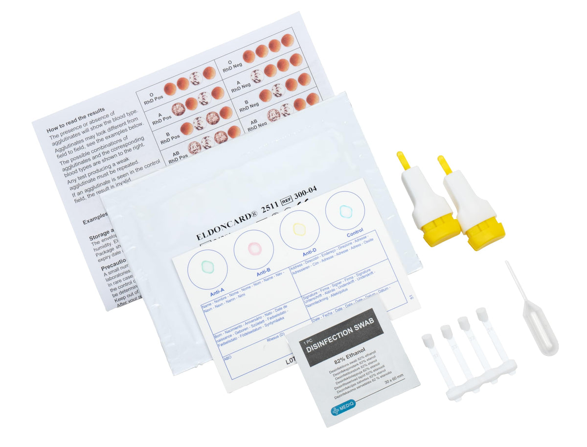 Blood Typing Kit 3 Test Pack T76228