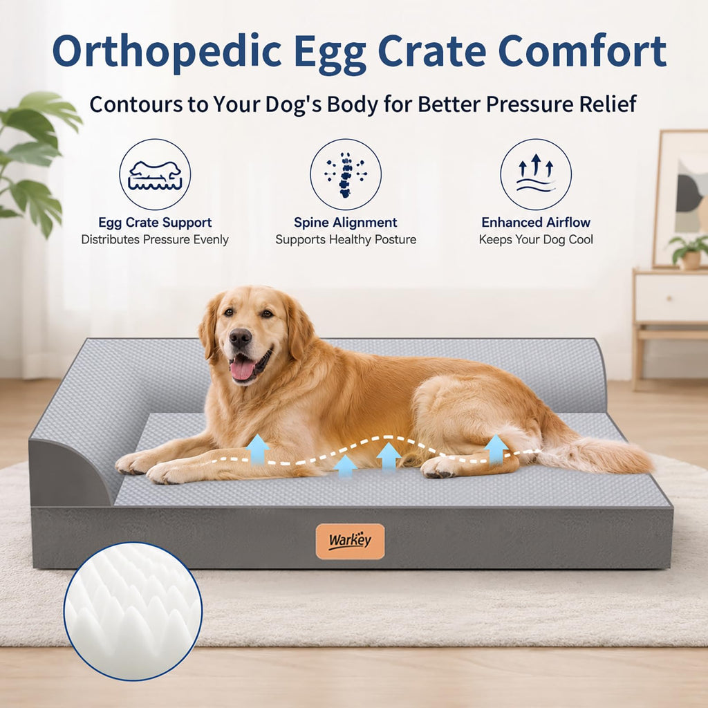 Cooling Orthopedic Memory Foam Dog Bed with Washable Cover X5525