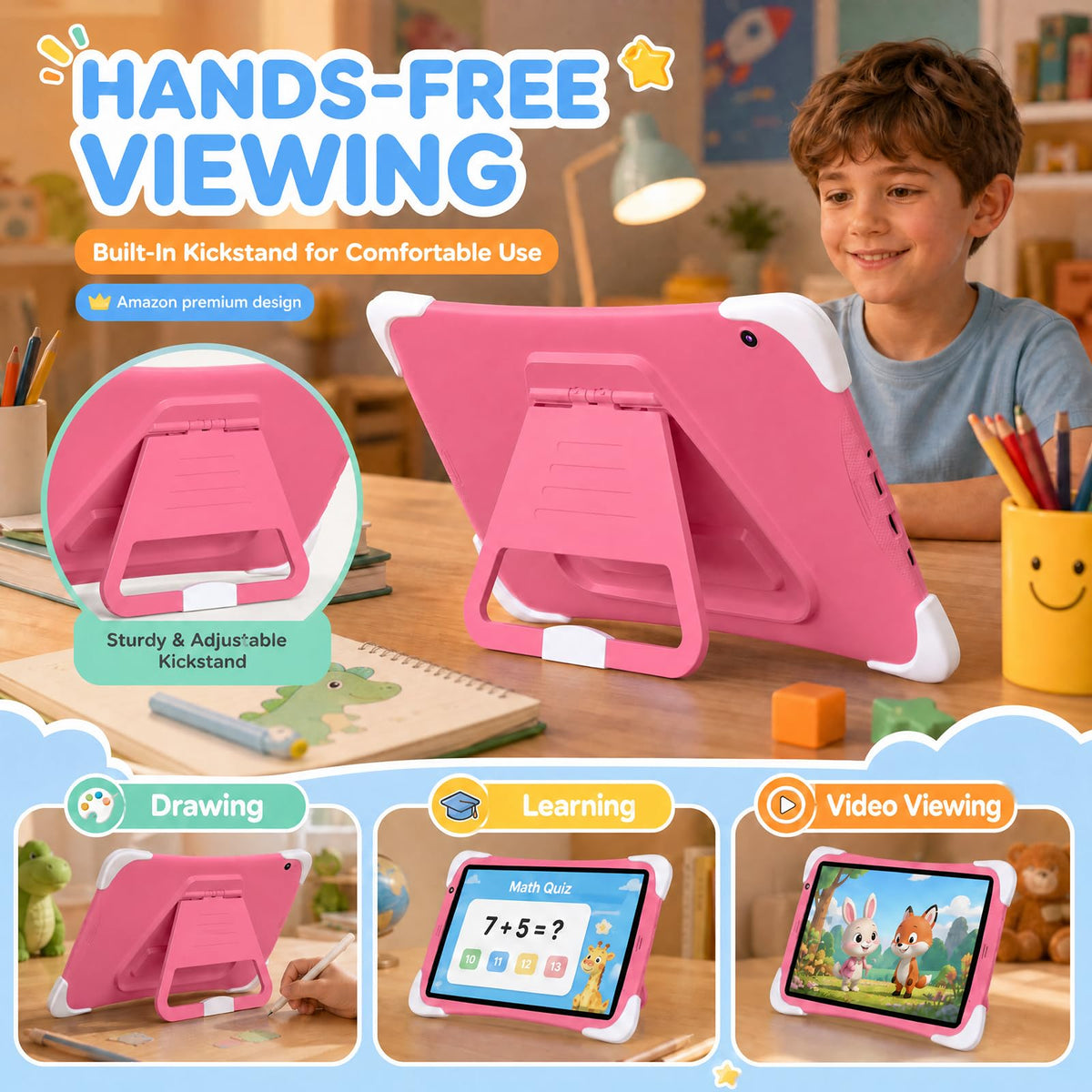 Kids Tablet 10Inch Android with Shockproof Case P949632