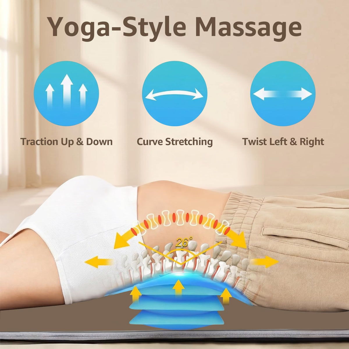 Full Body Massage Mat with Heat, Foldable M6370