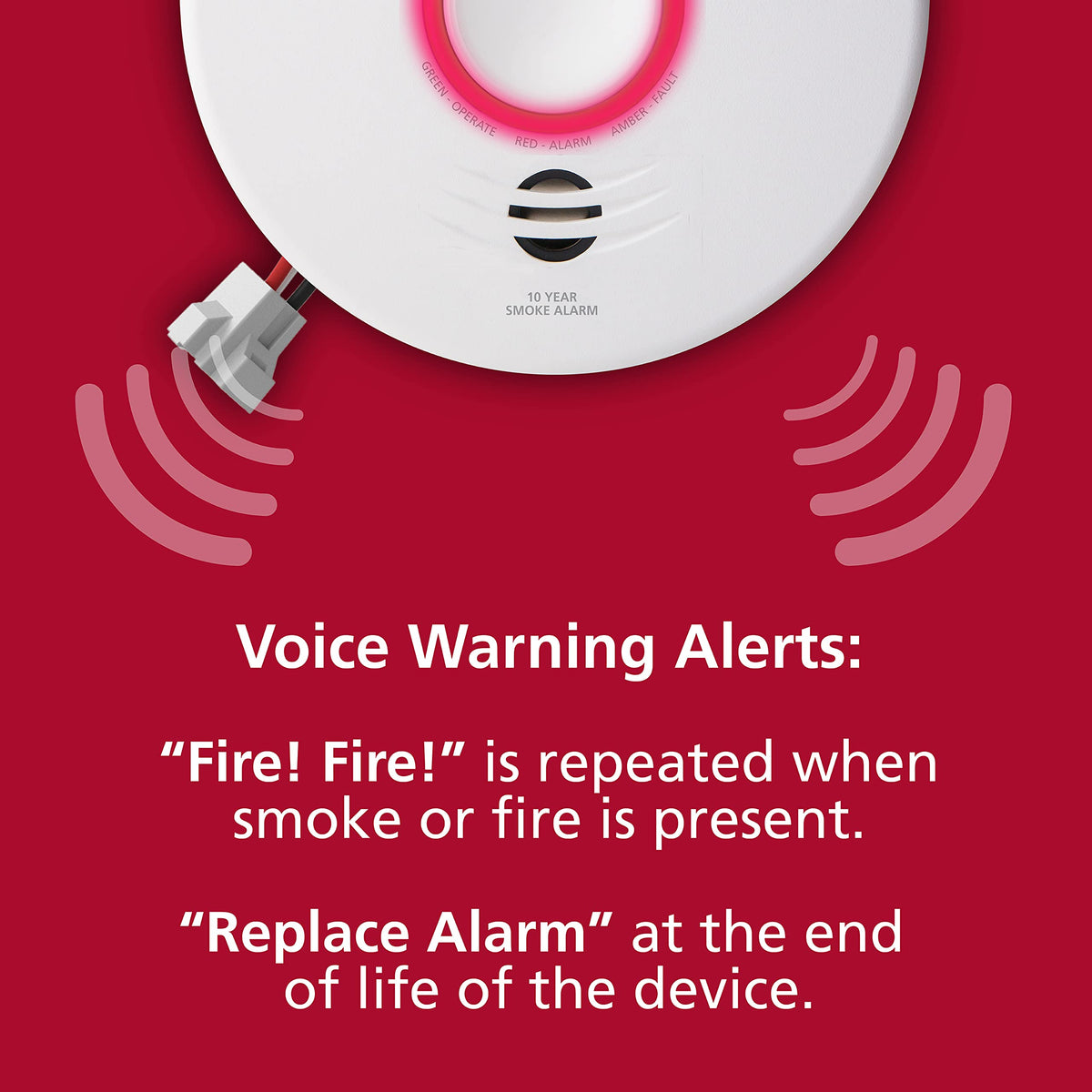 Smart WiFi Hardwired Smoke Detector with Battery Backup X15526