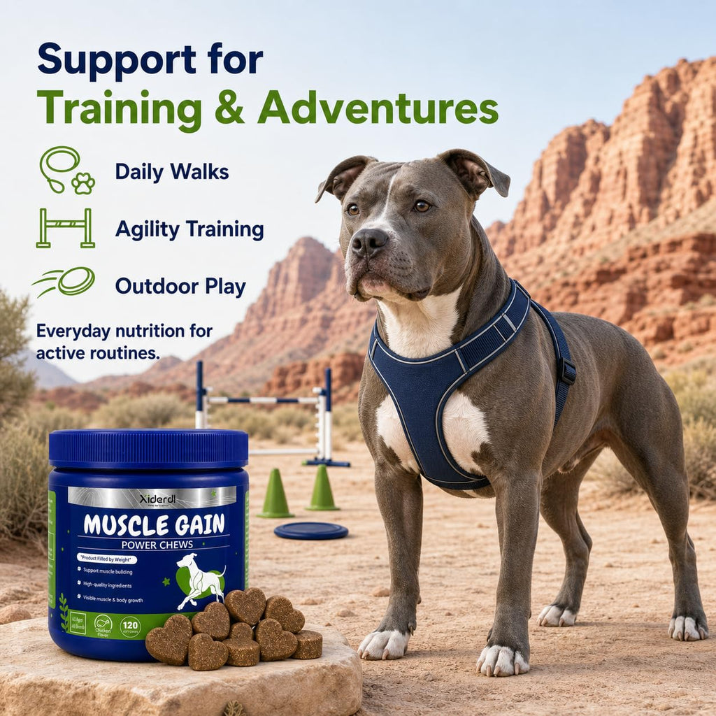 High Protein Muscle Support Soft Chews for Dogs, 120 Count I611054