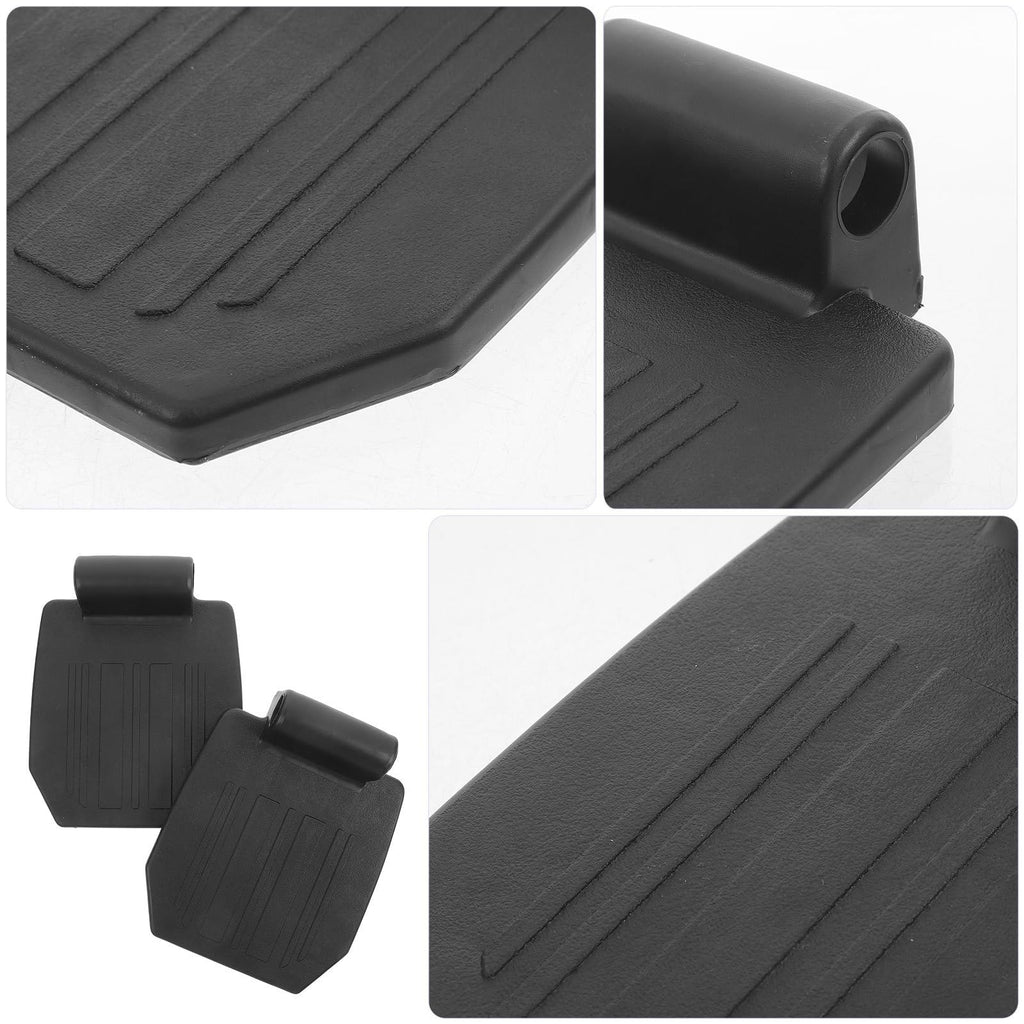 2pcs Heavy Duty Wheelchair Footrest Pedal Replacement Footplates with Leg Pads J73259