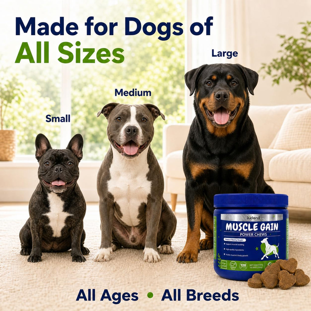 High Protein Muscle Support Soft Chews for Dogs, 120 Count I611054