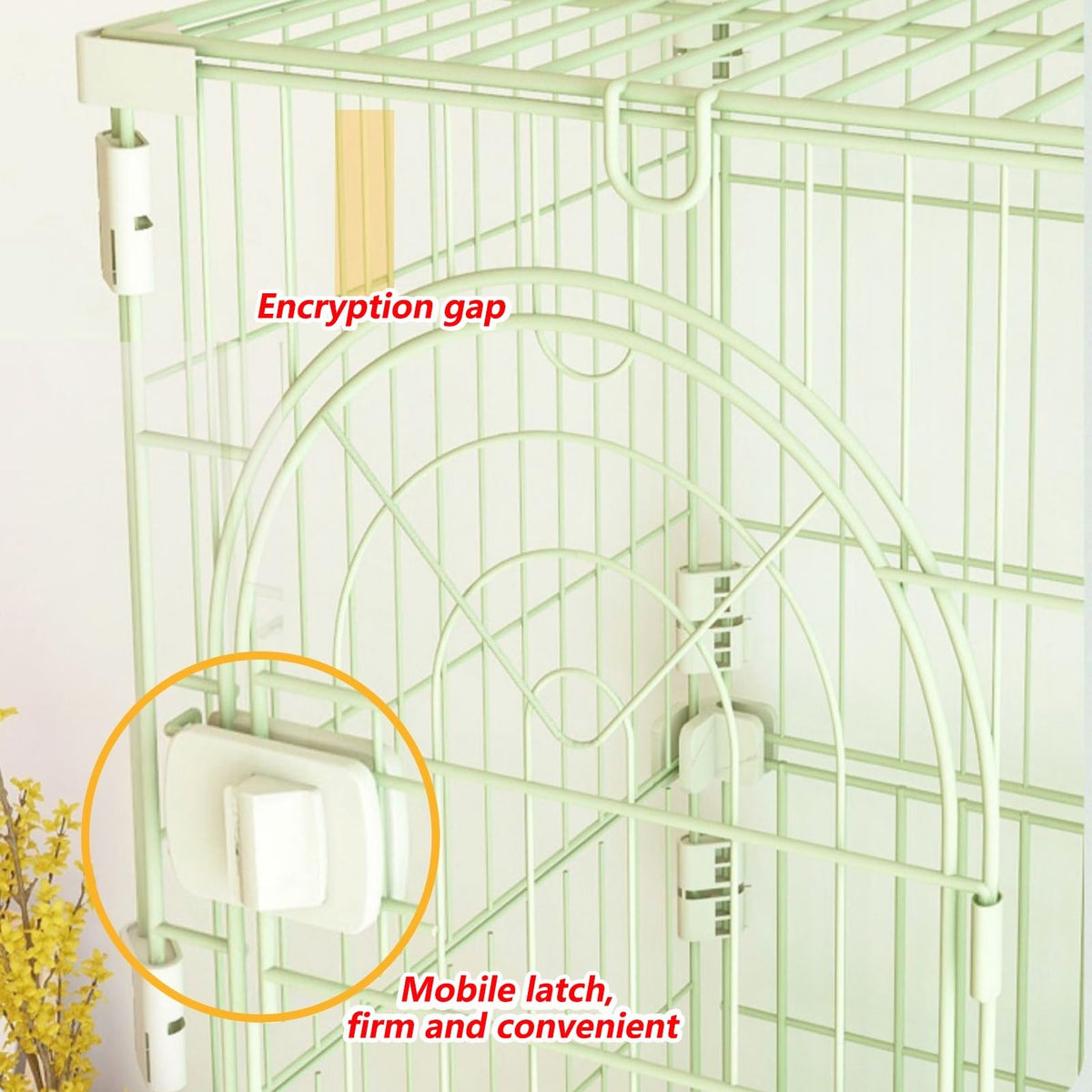 3/4-Tier Wire Cat Cage Playpen Kennel with Hammock and 3 Platforms I1788