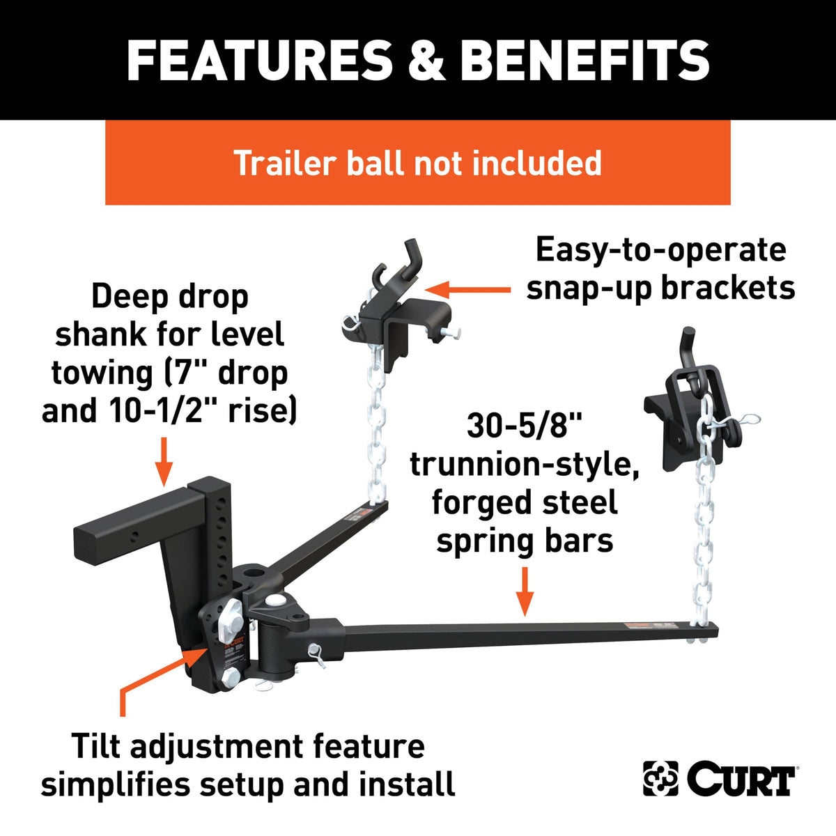 Weight Distribution Hitch 8K - 10K lbs O2122