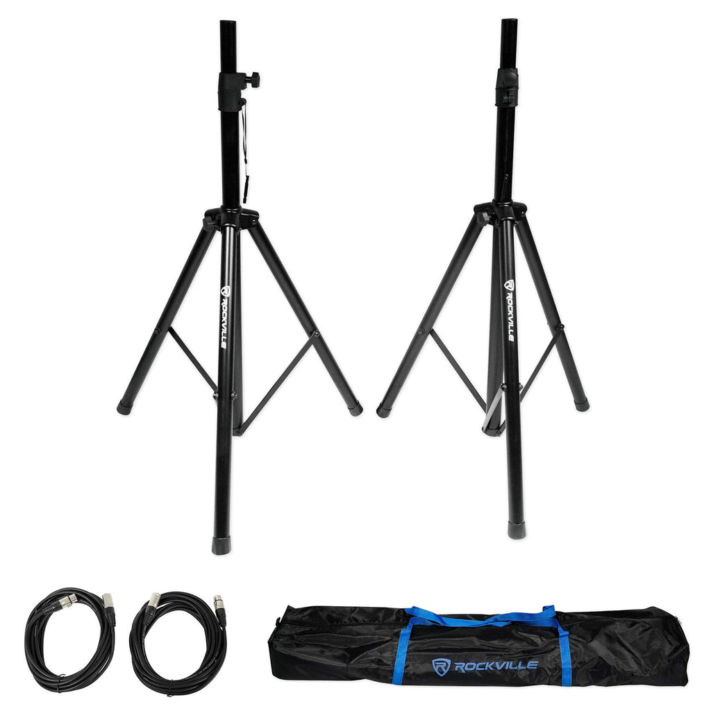 12" Powered DJ PA Speaker Pair with Stands E925