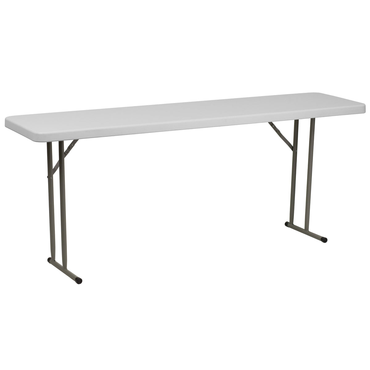 10 Pack 6-Foot Granite White Plastic Folding Table W21258