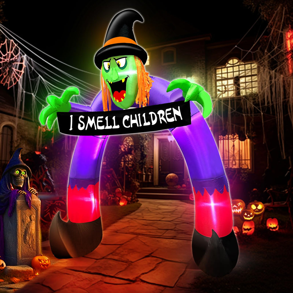 8Ft Halloween Inflatable Witch Archway G12559