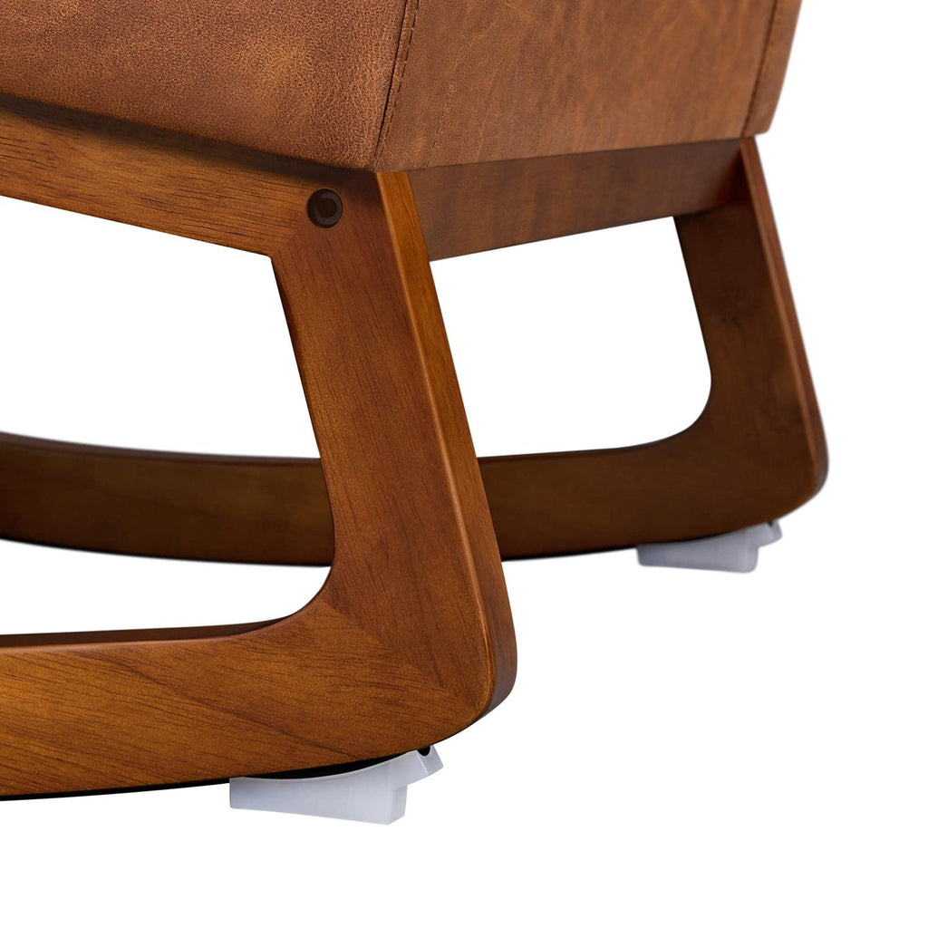 Brown Leather Glider Chair T494