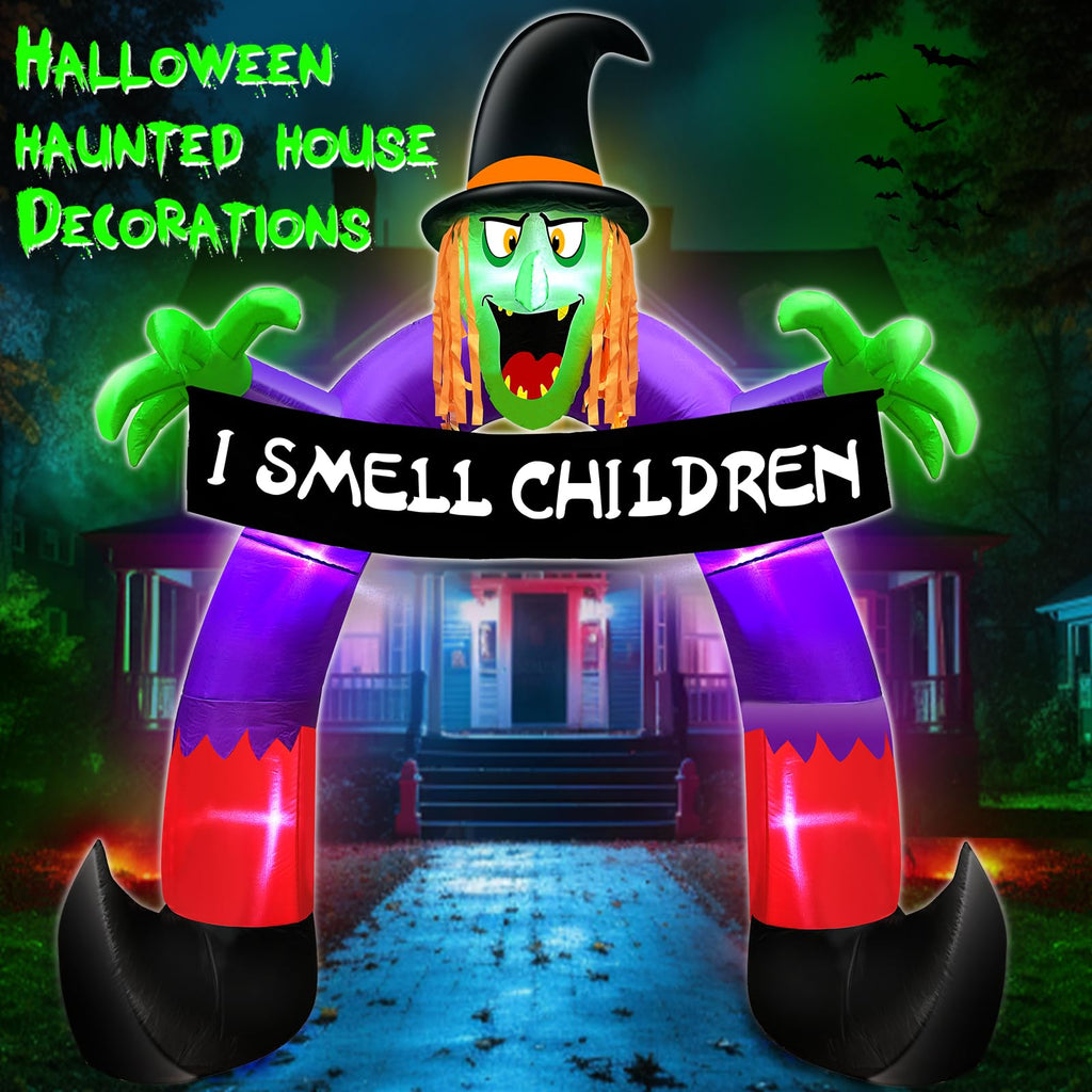 8Ft Halloween Inflatable Witch Archway G12559