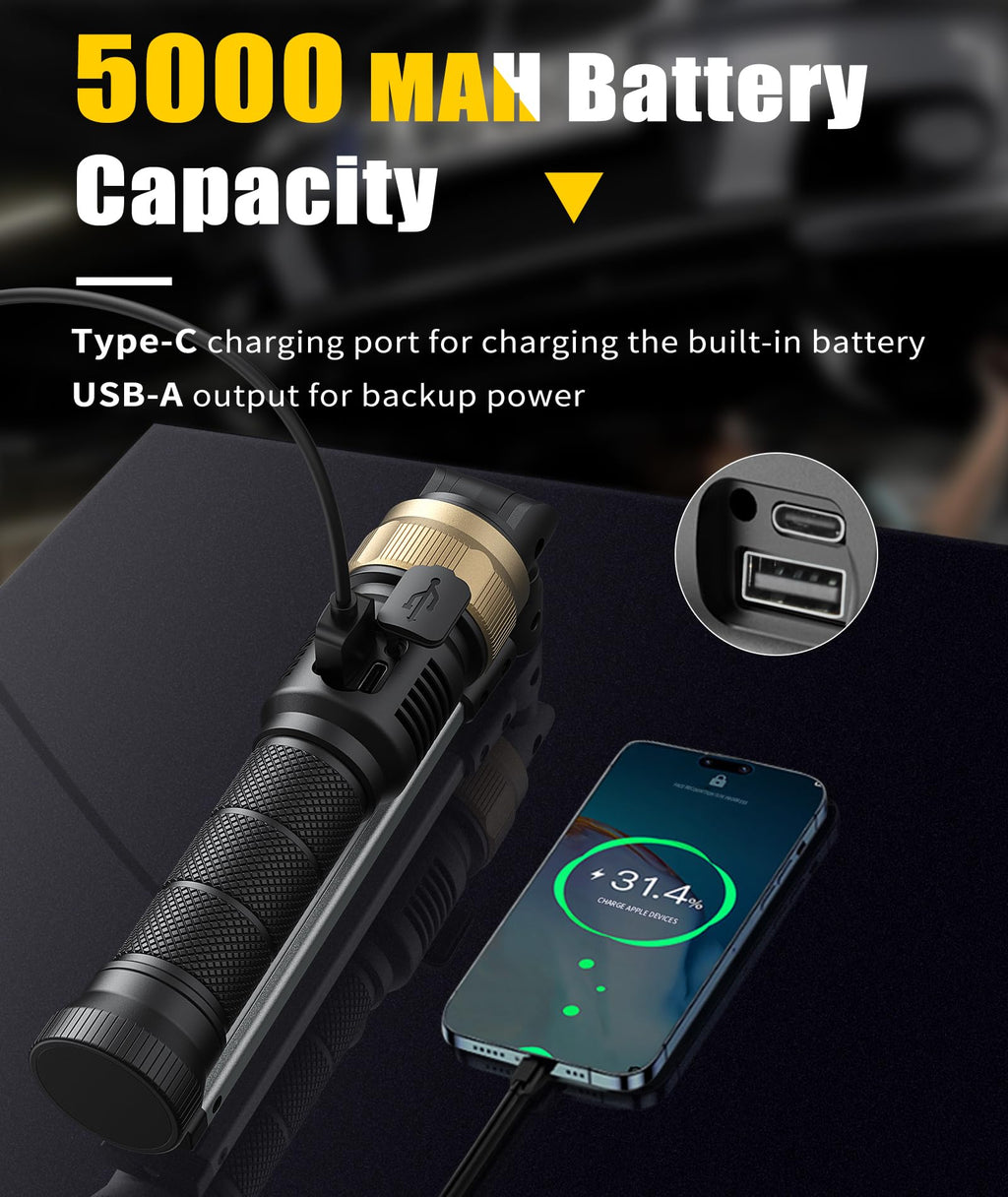 5000mAh Magnetic Foldable Work Light V184