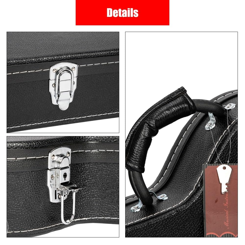 Hard Case for Semi-Hollow Hollowbody Electric Guitars C284