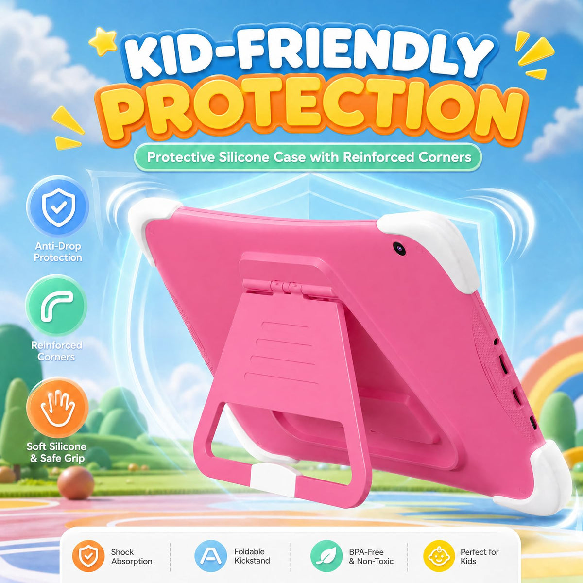 Kids Tablet 10Inch Android with Shockproof Case P949632
