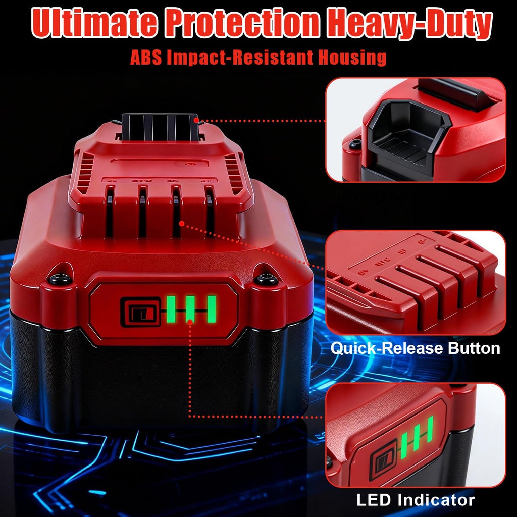 20V 8.0Ah Lithium ion Replacement Battery 2 Piece X406688