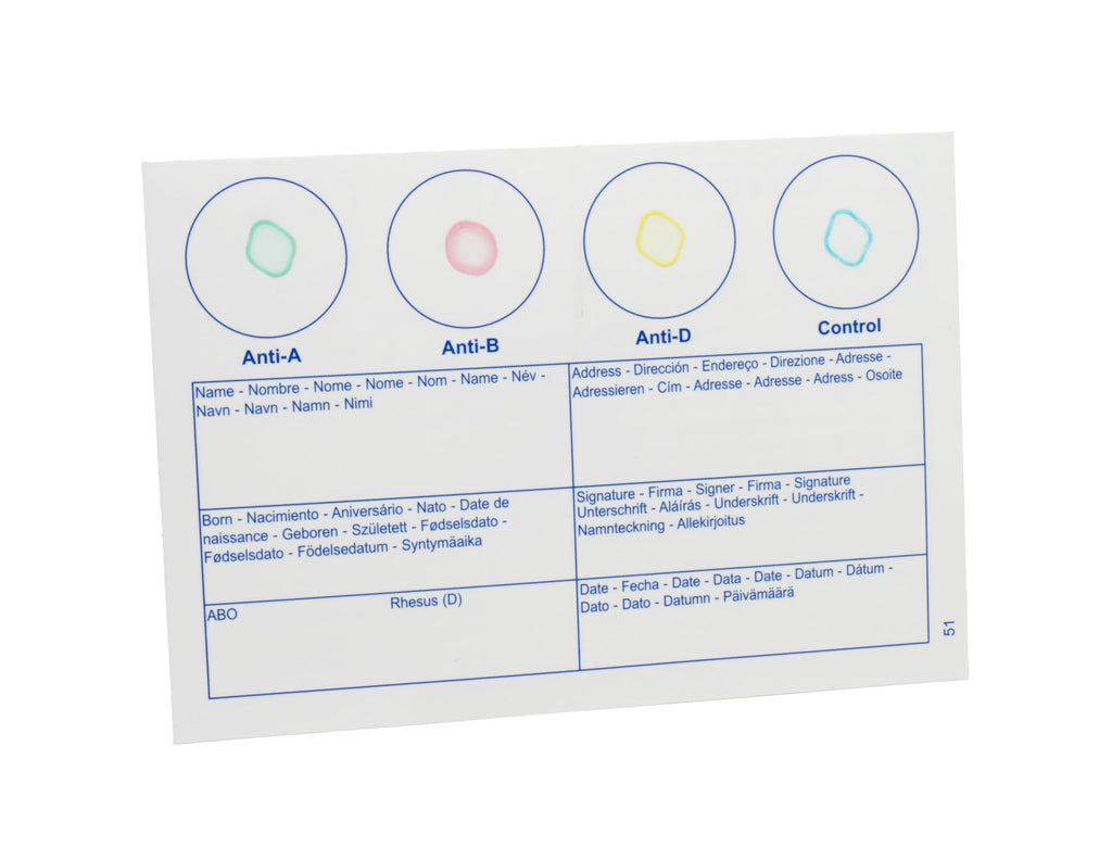 Blood Typing Kit 3 Test Pack T76228