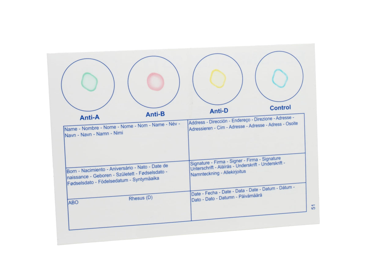 Blood Typing Kit 3 Test Pack T76228
