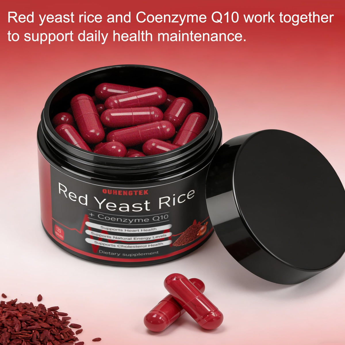Red Yeast Rice with CoQ10 1200mg 120 Capsules S799