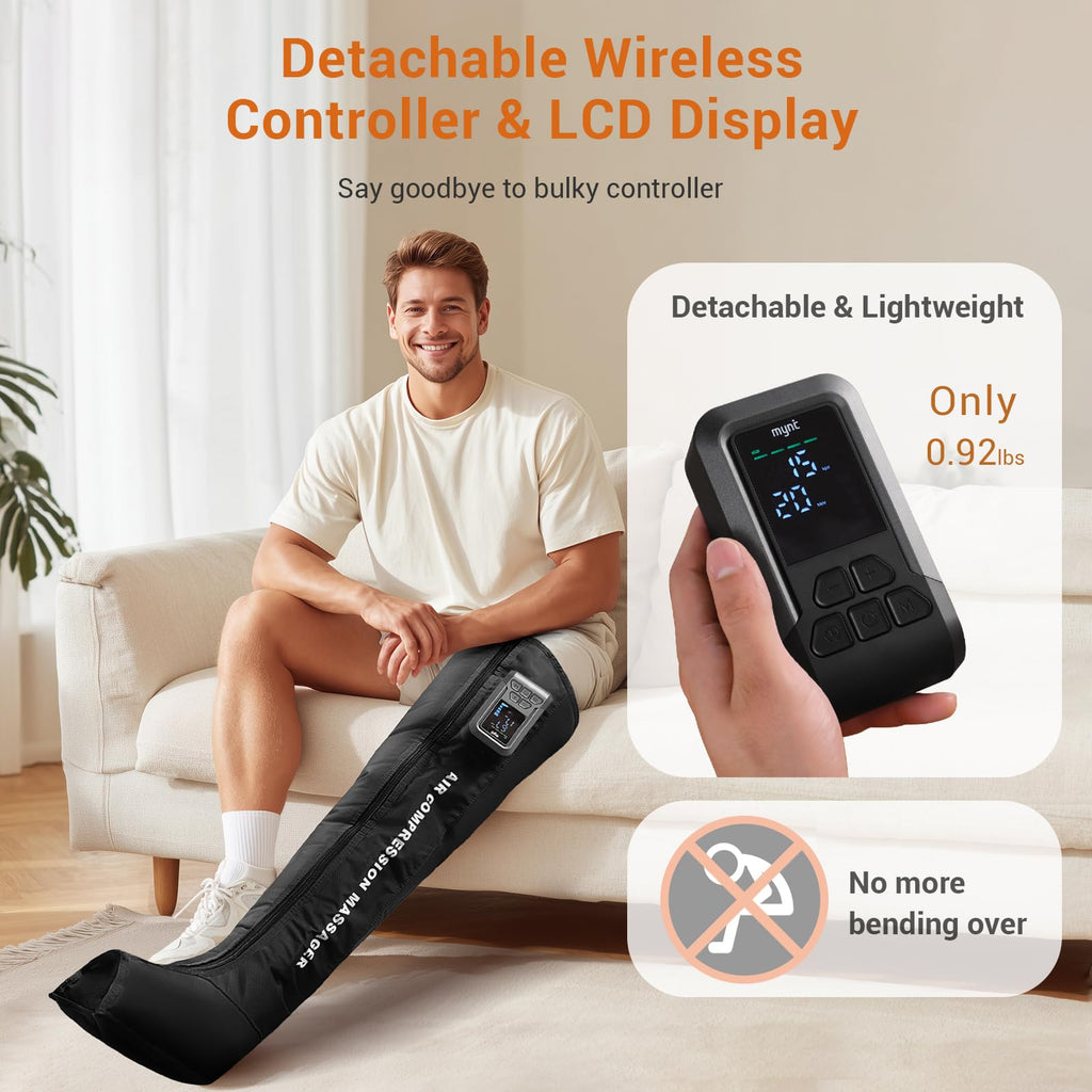 Cordless Full Leg Air Compression Massager F8030