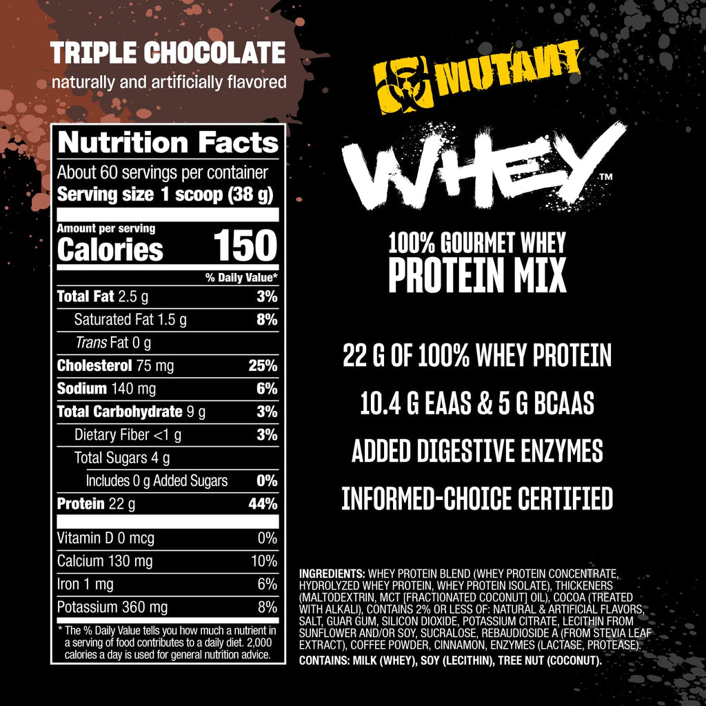 Whey Protein Powder Triple Chocolate 5 lb O3308