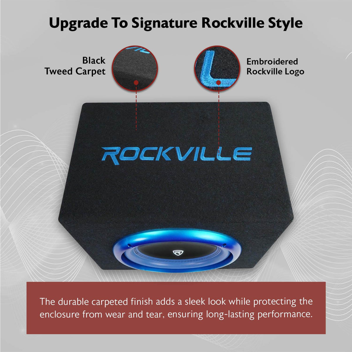 10" Active Powered Car Subwoofer with Enclosure I128776