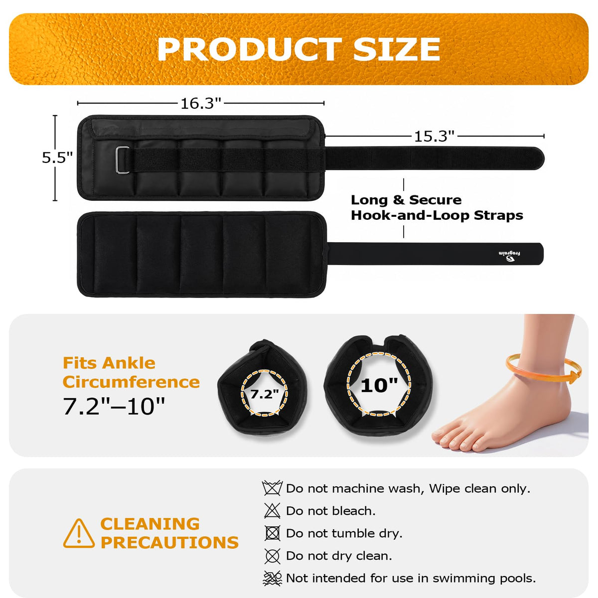 Adjustable Ankle Weights 1 Pair G881128