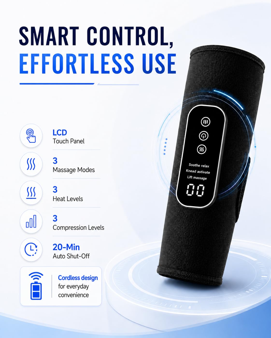 Cordless Leg Massager with Heat H4060
