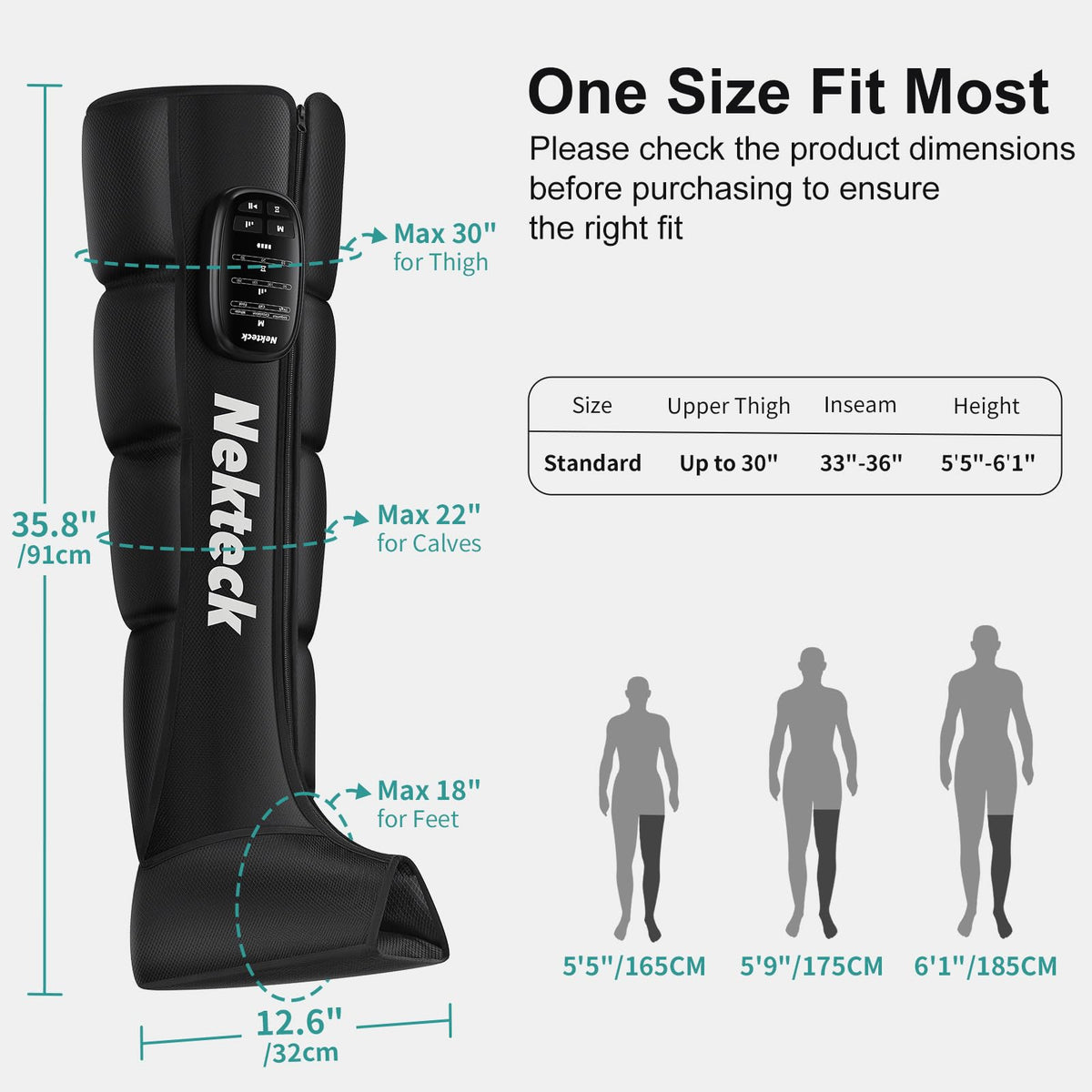 Cordless Leg Compression Massager 2-Pack F9108