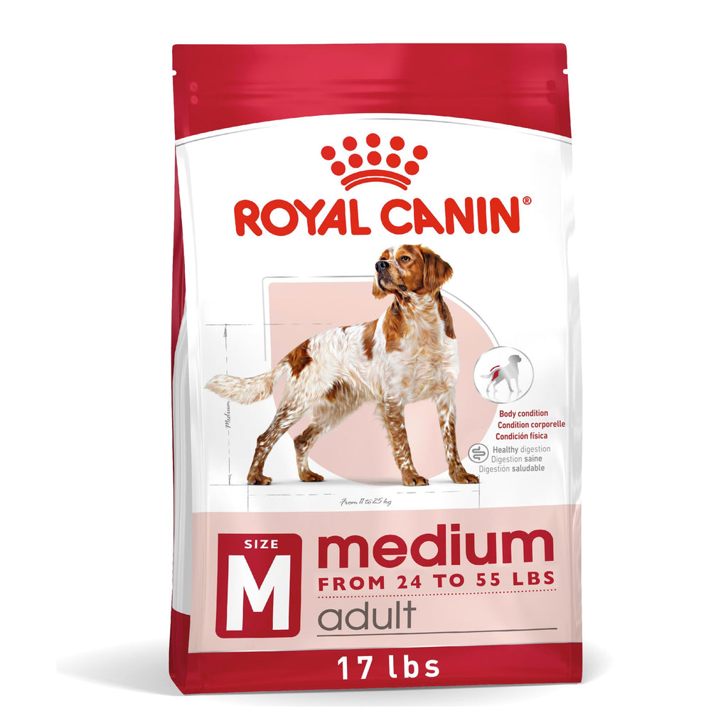 Medium Adult Dry Dog Food, 17 lb Bag W749