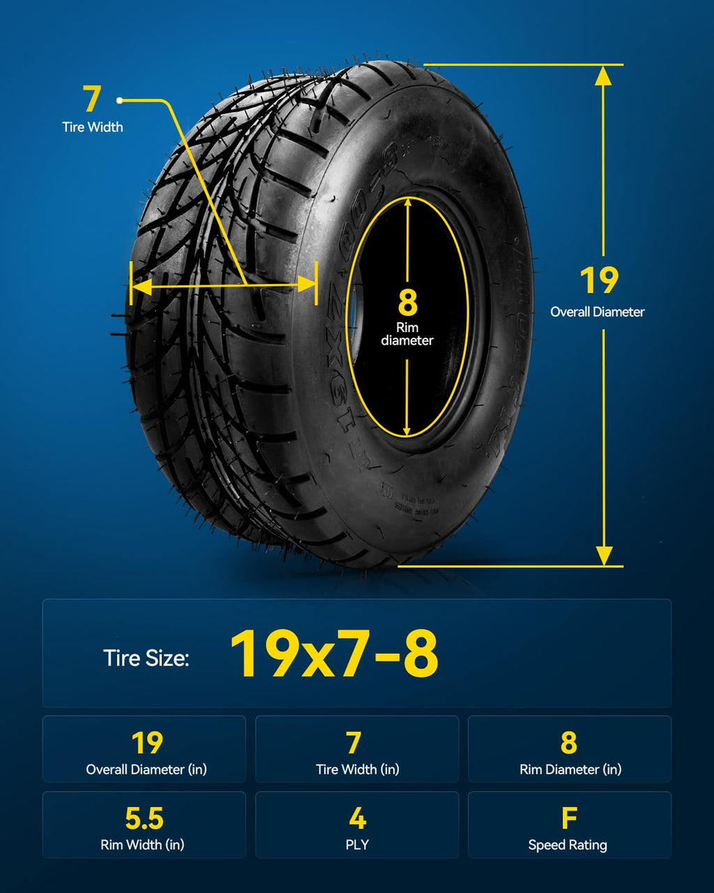 All-Terrain Tires 19x7-8 Set 1 S54318