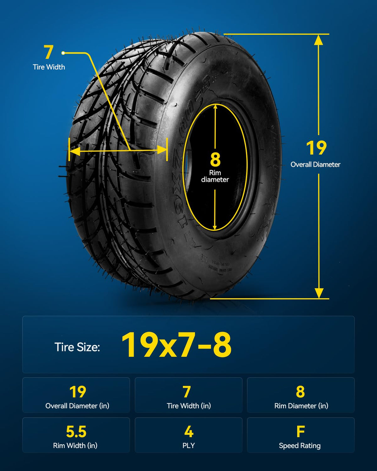 All-Terrain Tires 19x7-8 Set 1 S54318