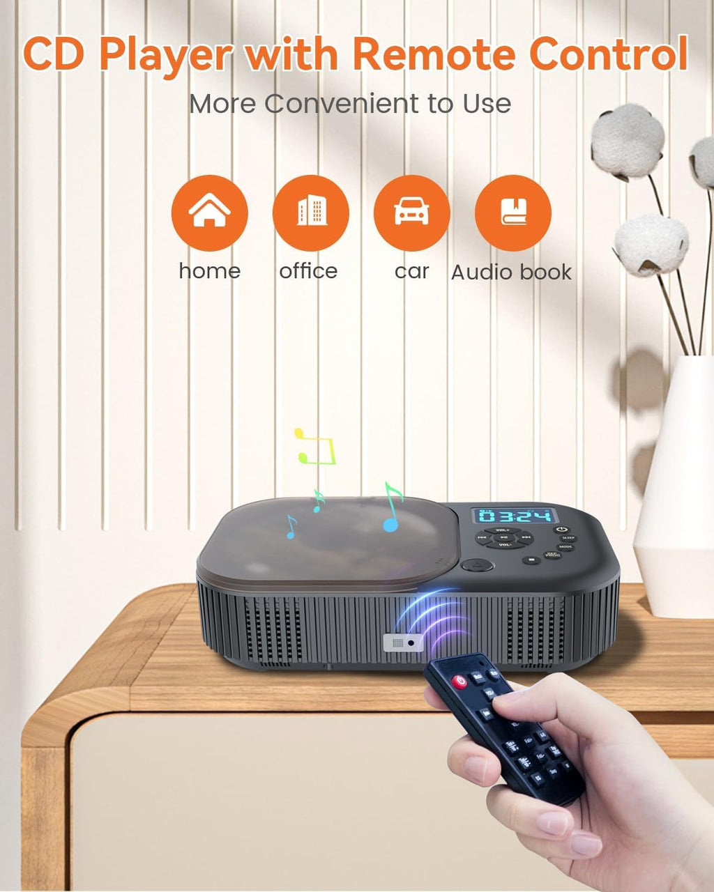 Portable Dual Stereo CD Player Black O1472