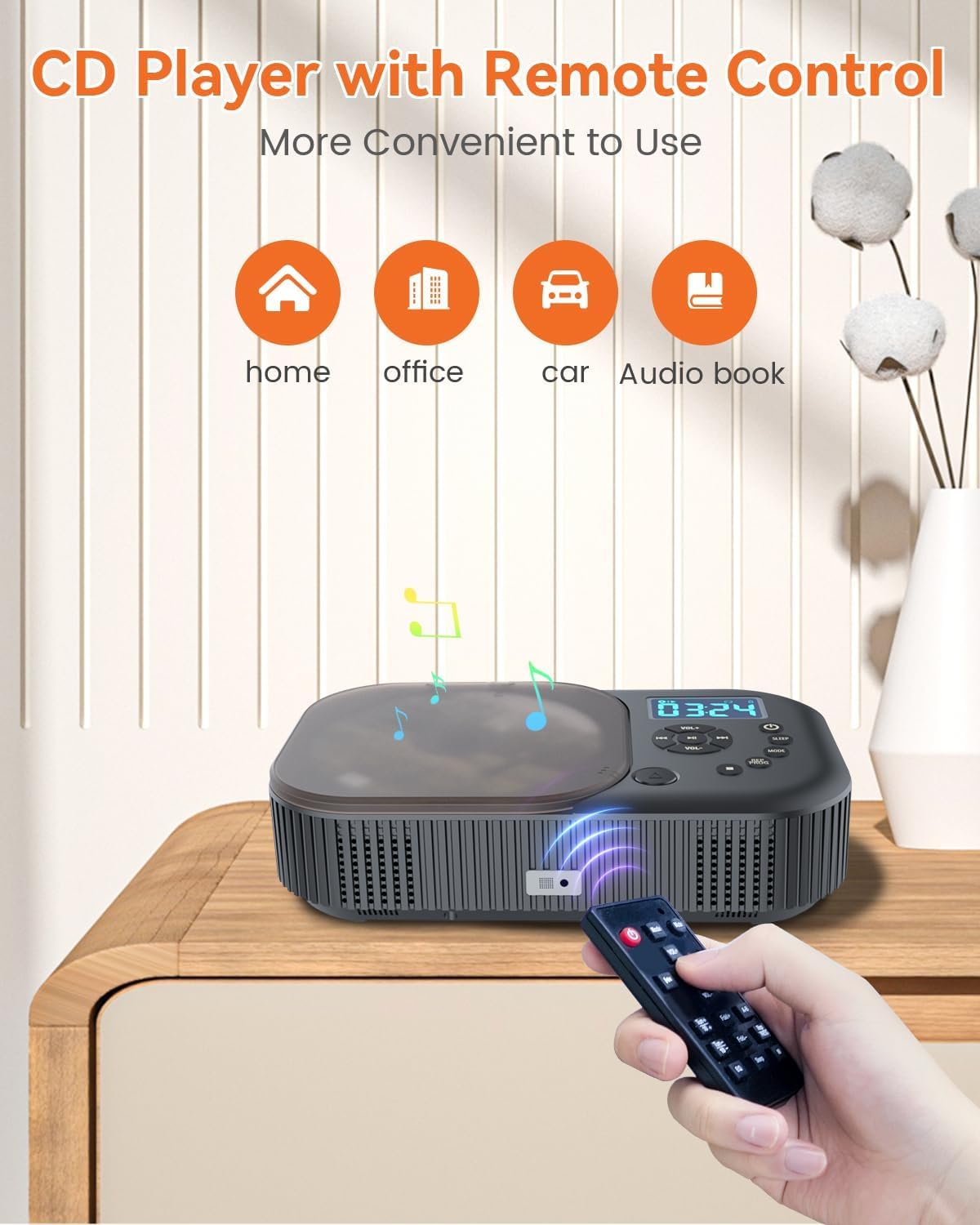 Portable Dual Stereo CD Player Black O1472