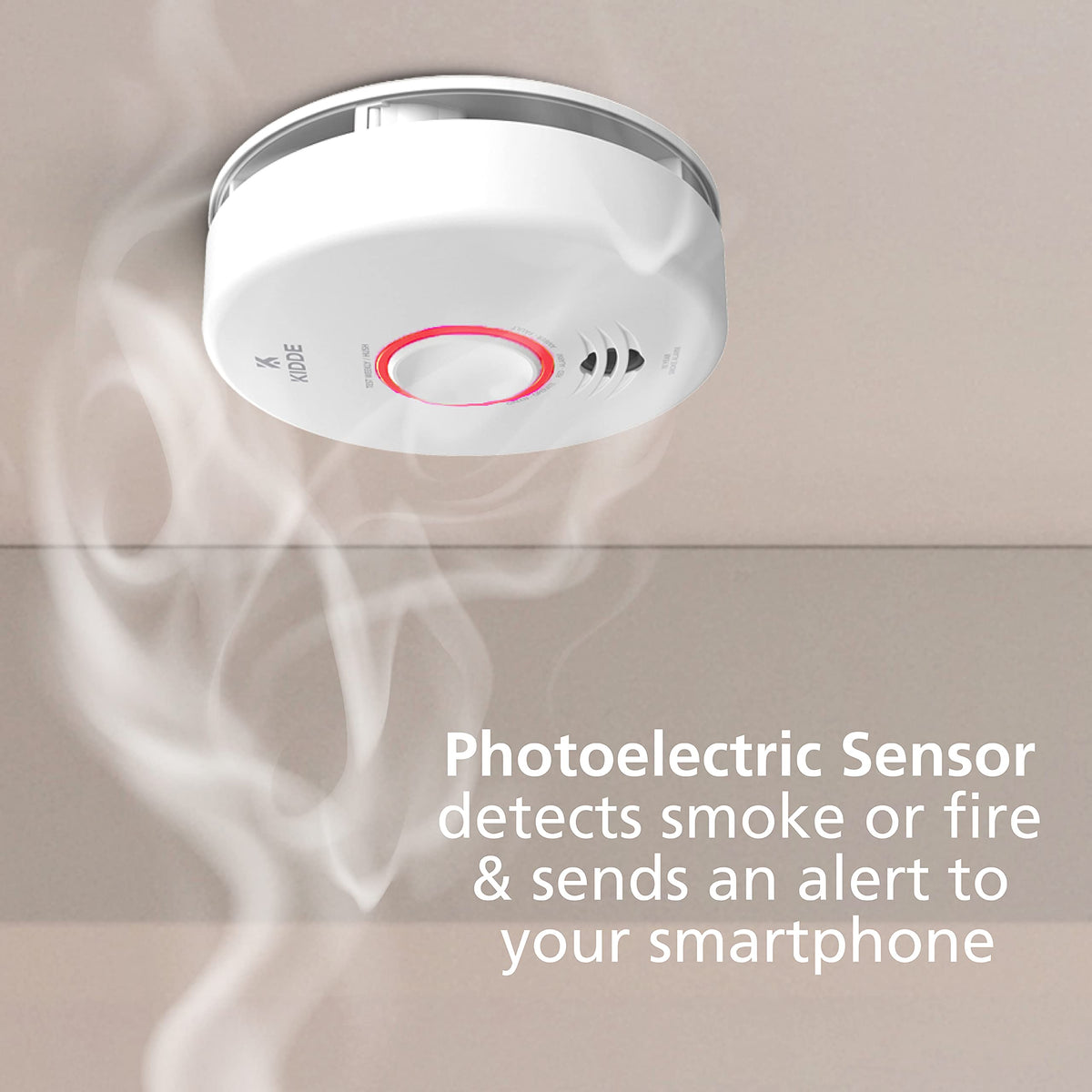 Smart WiFi Hardwired Smoke Detector with Battery Backup X15526