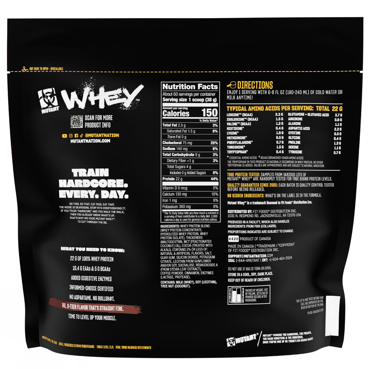Whey Protein Powder Triple Chocolate 5 lb O3308