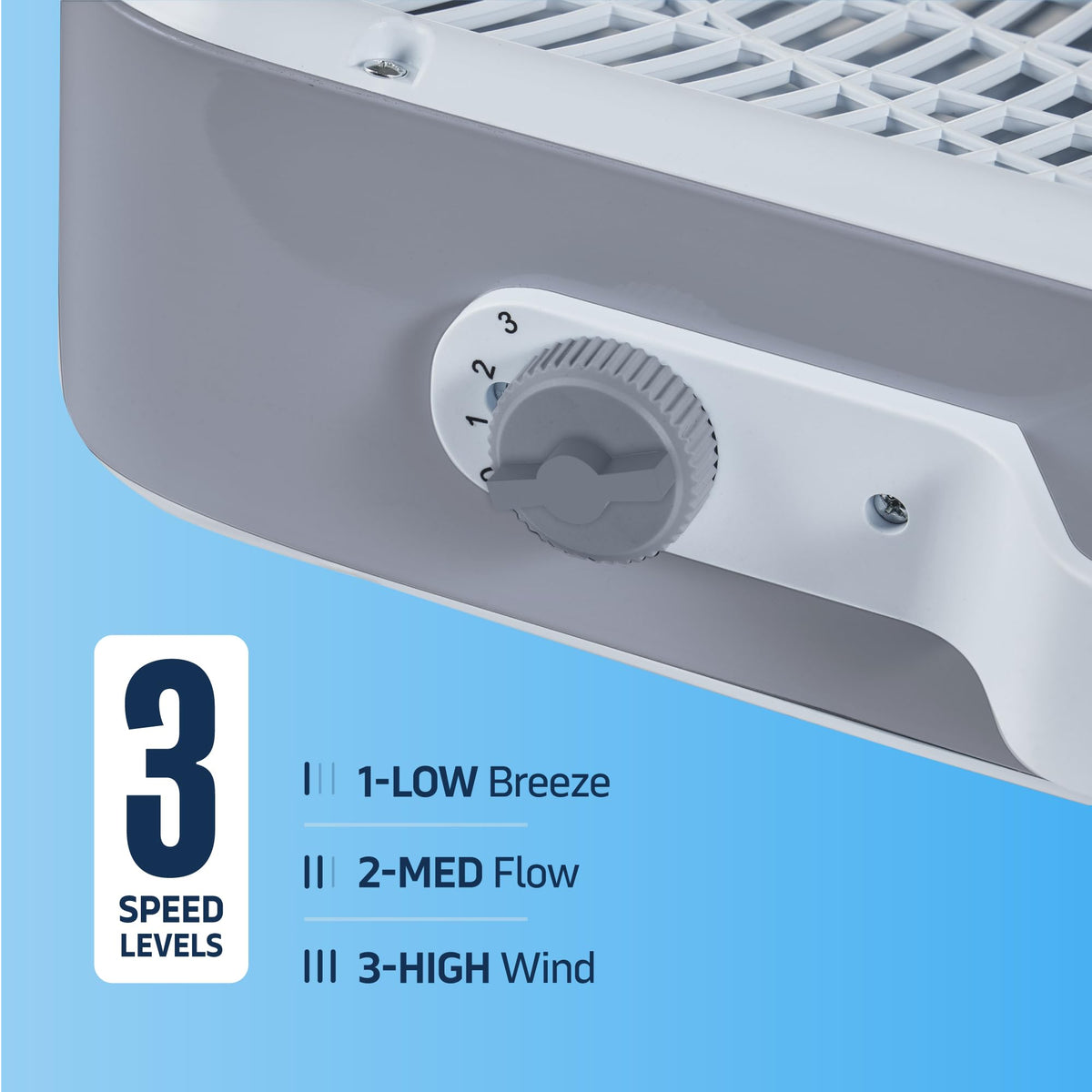 20" 3 Speed Floor Box Fan with Child Safety Grill G817